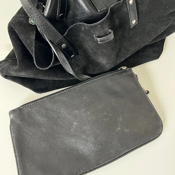 Tiffany & Co Reversible Black Suede/Leather Tote Bag (Small) - Picture 9 of 15